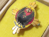 GOLD ONE! WW2 JAPANESE IMPERIAL SOLDIER RELIEF BADGE PIN ARMY NAVY FLAG MEDAL CROW WWII