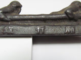 RARE! WW2 JAPANESE ARMY PAPERWEIGHT BUNCHIN WWII JAPAN WAR MEDAL IRON ART GUN KNIFE