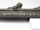 RARE! WW2 JAPANESE ARMY PAPERWEIGHT BUNCHIN WWII JAPAN WAR MEDAL IRON ART GUN KNIFE