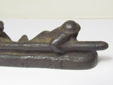 RARE! WW2 JAPANESE ARMY PAPERWEIGHT BUNCHIN WWII JAPAN WAR MEDAL IRON ART GUN KNIFE