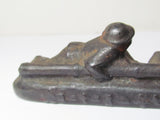 RARE! WW2 JAPANESE ARMY PAPERWEIGHT BUNCHIN WWII JAPAN WAR MEDAL IRON ART GUN KNIFE