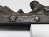 RARE! WW2 JAPANESE ARMY PAPERWEIGHT BUNCHIN WWII JAPAN WAR MEDAL IRON ART GUN KNIFE