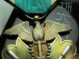 WW2 JAPANESE MEDAL GOLDEN KITE 6TH CLASS WWII JAPAN SILVER ORDER GOLD BADGE MILITARY