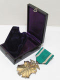 WW2 JAPANESE MEDAL GOLDEN KITE 6TH CLASS WWII JAPAN SILVER ORDER GOLD BADGE MILITARY