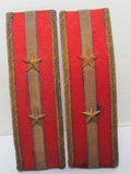 WW2 JAPANESE ARMY LIEUTENANT OFFICER SHOULDER BOARDS WWII Epaulette