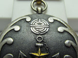 RARE ONE! FINE SILVER 1932 PRE WW2 JAPANESE SHANGHAI INCIDENT BADGE MANCHURIA, CHINA