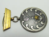 RARE ONE! FINE SILVER 1932 PRE WW2 JAPANESE SHANGHAI INCIDENT BADGE MANCHURIA, CHINA