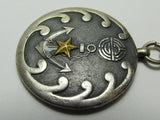 RARE ONE! FINE SILVER 1932 PRE WW2 JAPANESE SHANGHAI INCIDENT BADGE MANCHURIA, CHINA