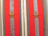 WW2 JAPANESE ARMY SECOND LIEUTENANT OFFICER SHOULDER BOARDS WWII Epaulette MEDAL BADGE WAR