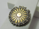 RARE SILVER & GOLD VERSION! WW2 JAPANESE PATRIOTIC WOMENS ASSOCIATION BADGE Medal