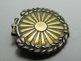 RARE SILVER & GOLD VERSION! WW2 JAPANESE PATRIOTIC WOMENS ASSOCIATION BADGE Medal