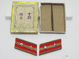 WW2 IMPERIAL JAPANESE ARMY lieutenant COLLAR TAB SET RANK WWII
