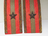 WW2 JAPANESE ARMY  LIEUTENANT OFFICER SHOULDER BOARDS WWII Epaulette MEDAL BADGE WAR