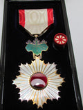 POST WW2 JAPANESE MEDAL ORDER OF THE RISING SUN 5TH SILVER JAPAN BADGE POST WWII