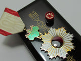 POST WW2 JAPANESE MEDAL ORDER OF THE RISING SUN 5TH SILVER JAPAN BADGE POST WWII