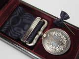 1966 JAPANESE MEDAL OF HONOR Badge Army Navy 60's post ww2 Vintage JAPAN FINE SILVER