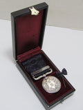 1966 JAPANESE MEDAL OF HONOR Badge Army Navy 60's post ww2 Vintage JAPAN FINE SILVER