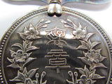 1966 JAPANESE MEDAL OF HONOR Badge Army Navy 60's post ww2 Vintage JAPAN FINE SILVER