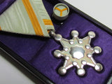 RARE "M" HALLMARK! PRE WW2 JAPANESE MEDAL 8TH CLASS ORDER SACRED TREASURE OSAKA MINT