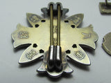 WW2 JAPANESE VETERAN LOT COMBAT WOUNDED & SOLDIER SUPPORT BADGE PROJECTILE MEDAL WAR WWII JAPAN