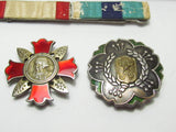 WW2 JAPANESE VETERAN LOT COMBAT WOUNDED, RIBBONS, GUUNTOMO BADGE MEDAL WAR WWII JAPAN