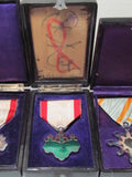 ALL WW2 AND EARLIER MEDAL BADGE SHOULDER BOARDS, SAKE CUPS LOT WWII