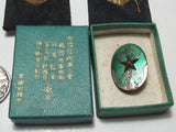 ALL WW2 AND EARLIER MEDAL BADGE SHOULDER BOARDS, SAKE CUPS LOT WWII