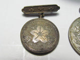 ALL WW2 AND EARLIER MEDAL BADGE SHOULDER BOARDS, SAKE CUPS LOT WWII