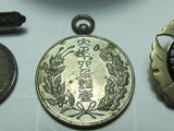 ALL WW2 AND EARLIER MEDAL BADGE SHOULDER BOARDS, SAKE CUPS LOT WWII