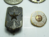 ALL WW2 AND EARLIER MEDAL BADGE SHOULDER BOARDS, SAKE CUPS LOT WWII