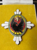 EXCELLENT WW2 JAPANESE IMPERIAL SOLDIER RELIEF BADGE ARMY VETERAN SILVER Medal CROW WWII