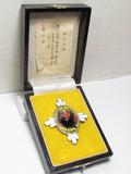 EXCELLENT WW2 JAPANESE IMPERIAL SOLDIER RELIEF BADGE ARMY VETERAN SILVER Medal CROW WWII