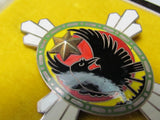 EXCELLENT WW2 JAPANESE IMPERIAL SOLDIER RELIEF BADGE ARMY VETERAN SILVER Medal CROW WWII