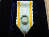 5TH CLASS! MINIATURE MEDAL JAPANESE 5TH CLASS SACRED TREASURE SILVER MINT MADE