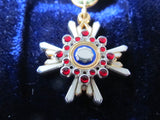 5TH CLASS! MINIATURE MEDAL JAPANESE 5TH CLASS SACRED TREASURE SILVER MINT MADE