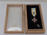 5TH CLASS! MINIATURE MEDAL JAPANESE 5TH CLASS SACRED TREASURE SILVER MINT MADE