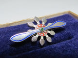 SILVER WW2 JAPANESE AIR ASSOCIATION BADGE JAPAN WINGS ARMY NAVY WAR PILOT PIN RARE