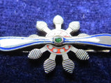 SILVER WW2 JAPANESE AIR ASSOCIATION BADGE JAPAN WINGS ARMY NAVY WAR PILOT PIN RARE