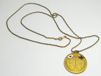 SOCIETY FOR JAPANESE WAR DEAD IN THE PHILIPPINES BADGE MEDAL NECKLACE