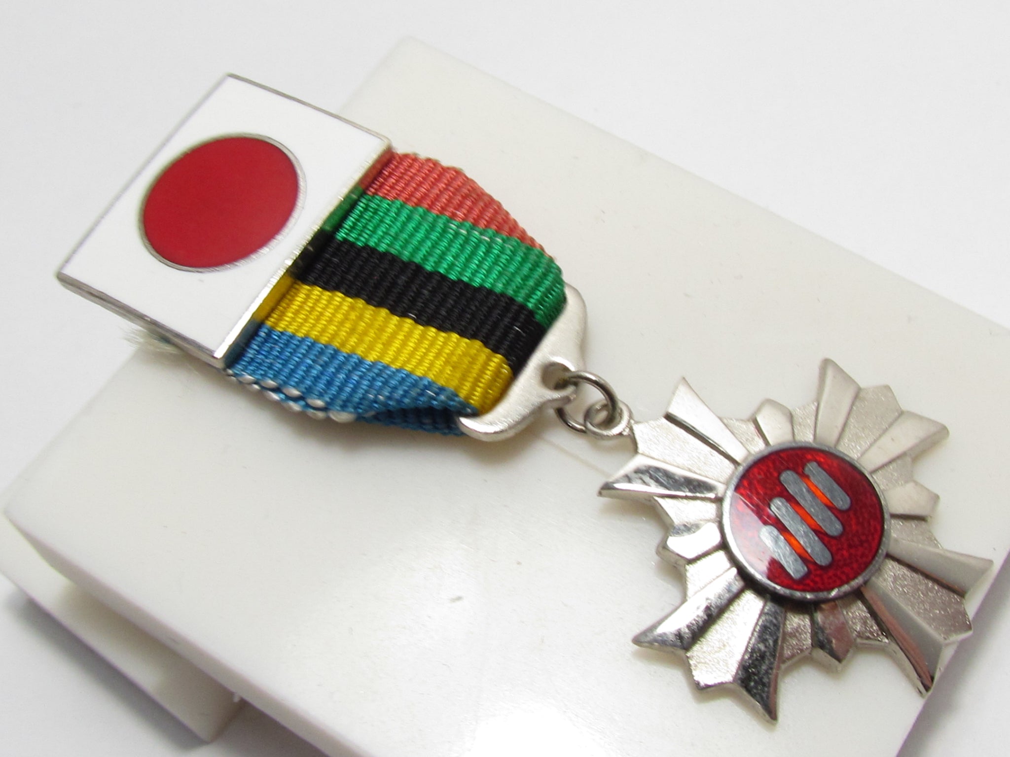 PURE SILVER 1975 JAPANESE WORLD YOUTH OCEAN ASSEMBLY MEDAL