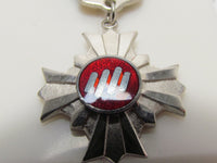 PURE SILVER 1975 JAPANESE WORLD YOUTH OCEAN ASSEMBLY MEDAL Rising Sun UN