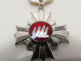 PURE SILVER 1975 JAPANESE WORLD YOUTH OCEAN ASSEMBLY MEDAL Rising Sun UN