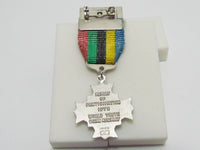 PURE SILVER 1975 JAPANESE WORLD YOUTH OCEAN ASSEMBLY MEDAL Rising Sun UN