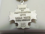 PURE SILVER 1975 JAPANESE WORLD YOUTH OCEAN ASSEMBLY MEDAL Rising Sun UN