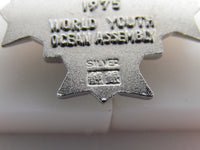 PURE SILVER 1975 JAPANESE WORLD YOUTH OCEAN ASSEMBLY MEDAL Rising Sun UN