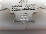 PURE SILVER 1975 JAPANESE WORLD YOUTH OCEAN ASSEMBLY MEDAL Rising Sun UN