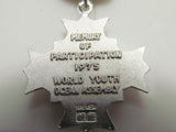 PURE SILVER 1975 JAPANESE WORLD YOUTH OCEAN ASSEMBLY MEDAL Rising Sun UN