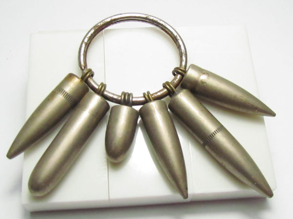 WW2 JAPANESE WARTIME ARMY BULLET GOOD LUCK KEYCHAIN WWII