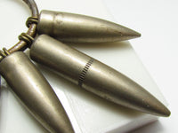 WW2 JAPANESE WARTIME ARMY BULLET GOOD LUCK KEYCHAIN WWII