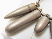 WW2 JAPANESE WARTIME ARMY BULLET GOOD LUCK KEYCHAIN WWII